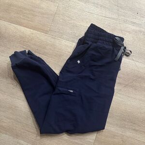 Figs Navy Zamora Jogger Scrub Pants (Large)